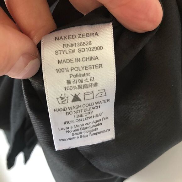 🎃NAKED ZEBRA LITTLE BLACK DRESS SHIFT CUT OUT - Picture 7 of 8